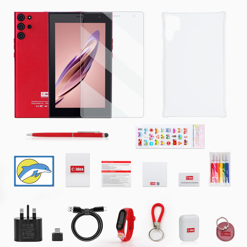 C-Idee Android 12 System Business 7 Zoll Tablet PC unterstützt Bluetooth Dual Card Calling mit Tastatur CM522