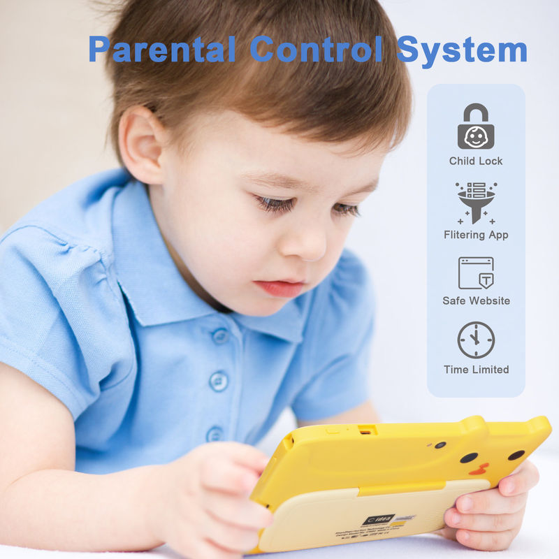 C-Idee 7 Zoll Kinder-Touchscreen Tablets Doppelkameras Hochdefinitionsbildschirm 2+32G Gelb