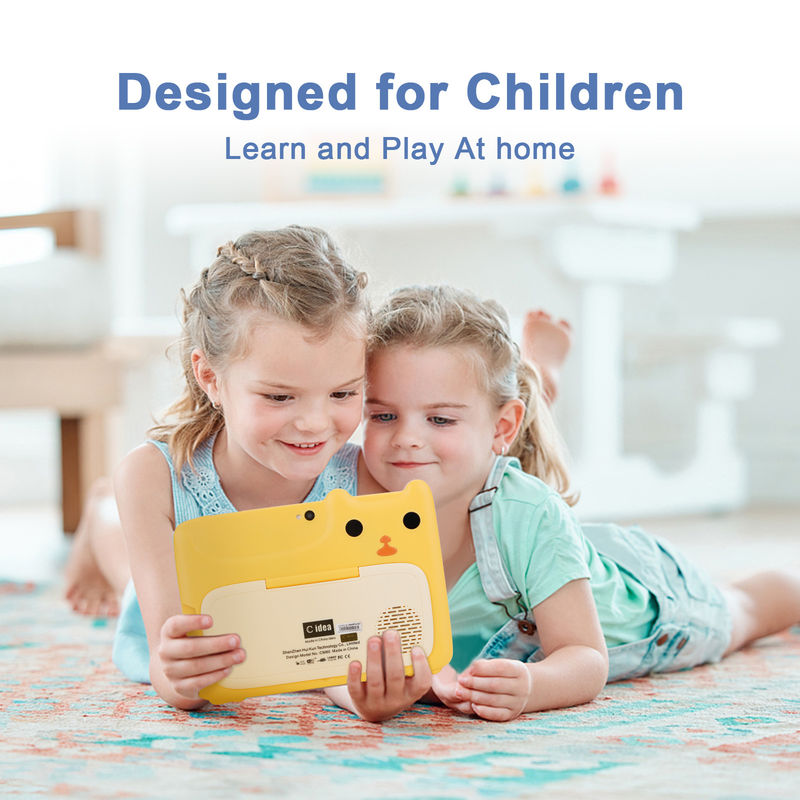 C-Idee 7 Zoll Kinder-Touchscreen Tablets Doppelkameras Hochdefinitionsbildschirm 2+32G Gelb