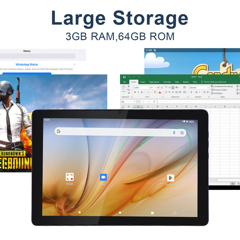 C Idea Bildungs-Tablet für Studenten Android 12 Tablet 10 Zoll mit Google Play 64 GB ROM 3 GB RAM 128 GB