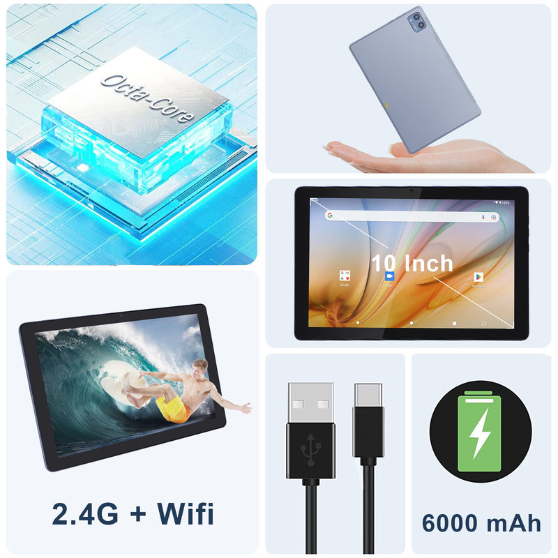 C Idea Bildungs-Tablet für Studenten Android 12 Tablet 10 Zoll mit Google Play 64 GB ROM 3 GB RAM 128 GB