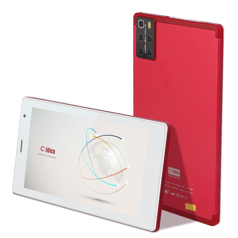 C-Idee Portable And Convenient Use 7 Zoll Touchscreen Tablet mit hoher Auflösung CM520 (rot)