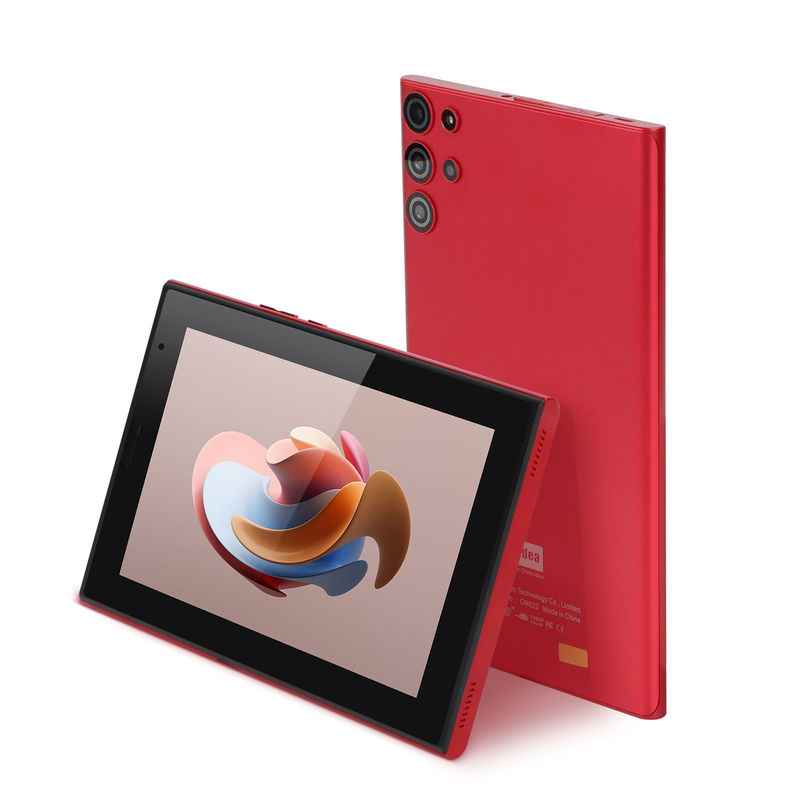 C-Idee Android 7 Zoll Tablet PC mit 6 RAM + 128 ROM Speicher 6000mAh Akkulaufzeit für Kinder und Erwachsene CM522 Rot