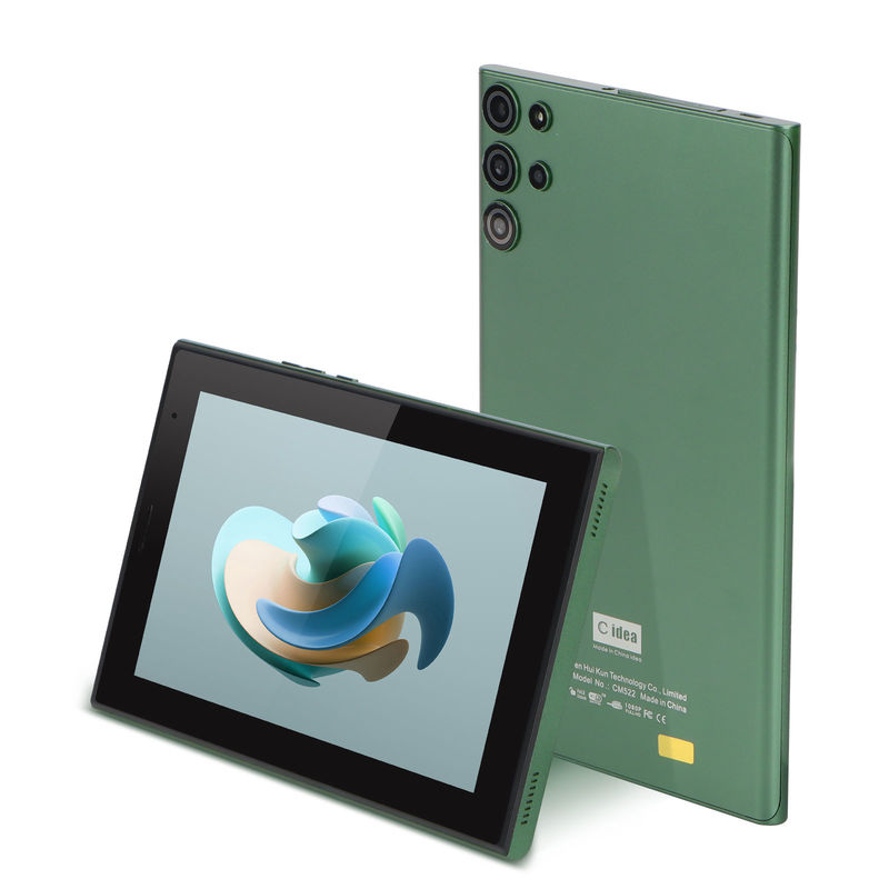 C-Idee 7 Zoll Wifi Tablet mit Gehäuse 6+128 GB Speicher Quad-Core Prozessor 600x1024 HD IPS Touchscreen CM522 Grün