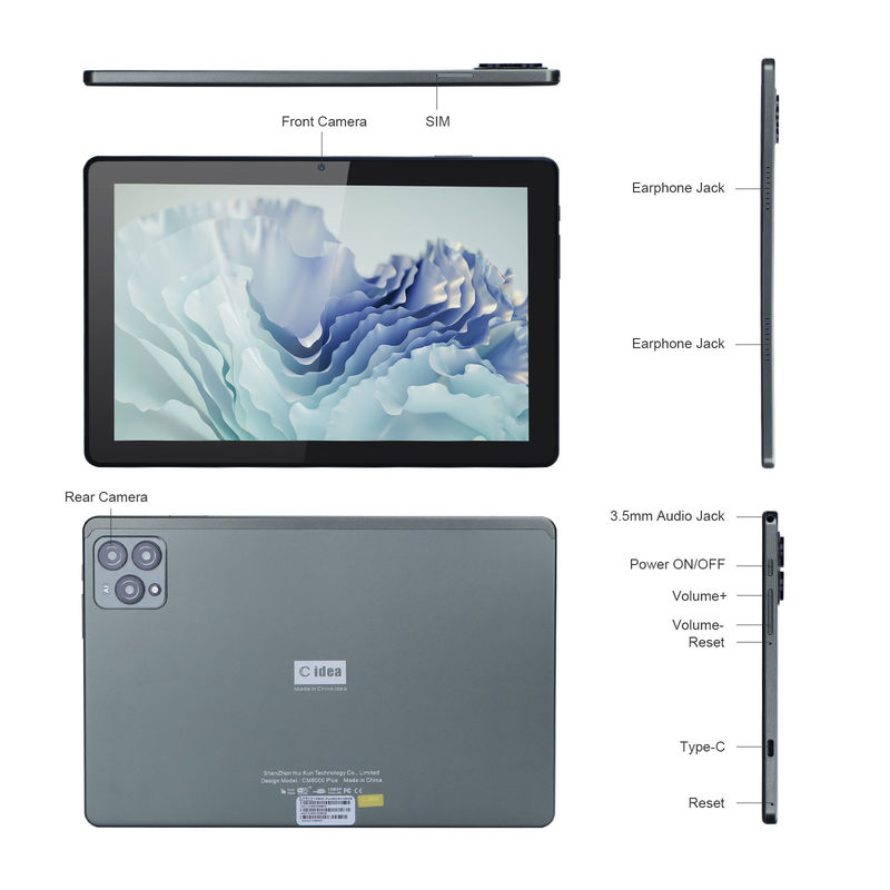 C Idee 10 Smart Tablet PC leistungsstarker Prozessor lange Akkulaufzeit hohe Qualität Visuals CM8000plus
