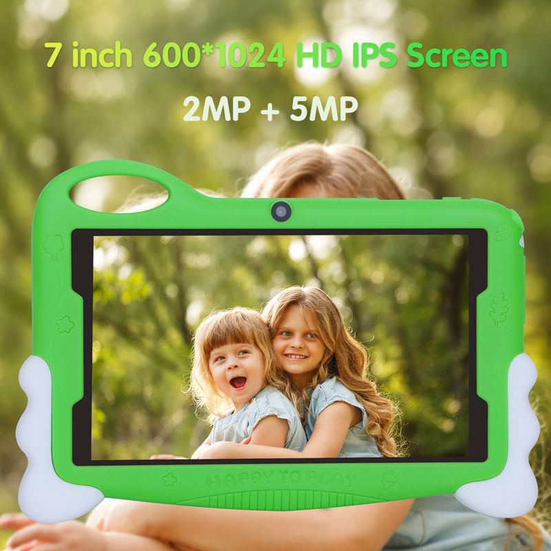 C-Idee Kinder Student Study Tablet 7 Zoll Cute lange Akkulaufzeit 32GB Speicher 2MP + 5MP Dual-Kameras CM90 Grün