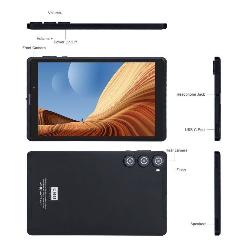 C-Idee Erwachsene Schwarz Android 8 Zoll Tablet PC CM835 MTK Chip 256 GB Großer Speicher GPS unterstützt