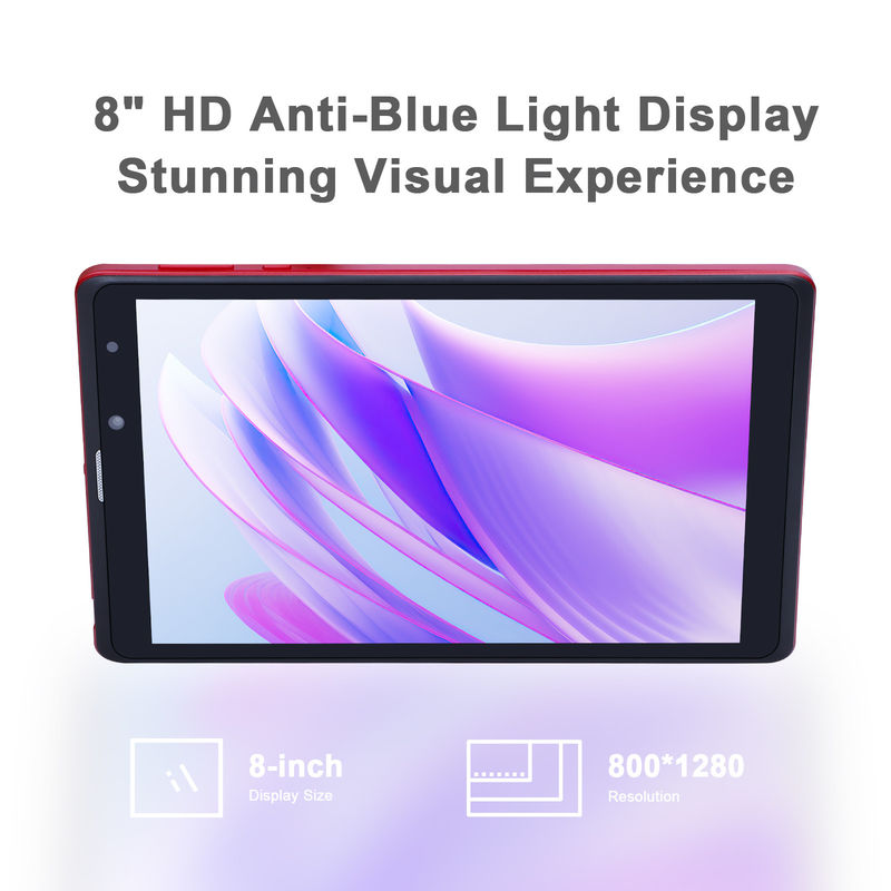 C-Idee Android 8 Zoll Tablet PC 256 GB Großkapazität Speicher 5MP + 8MP Kameras 8000mAh Akkulaufzeit Lesen CM835 Rot