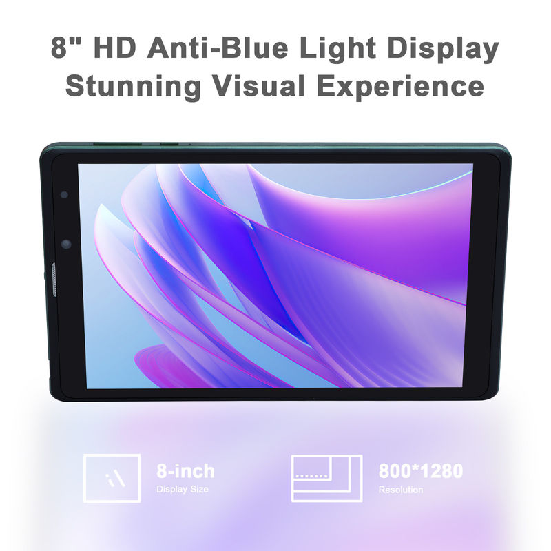 C-Idee Sim-Unterstützung Grünes Tablet PC 8GB RAM 256GB ROM 800x1280 IPS HD Bildschirm Tablet mit Gehäuse CM835