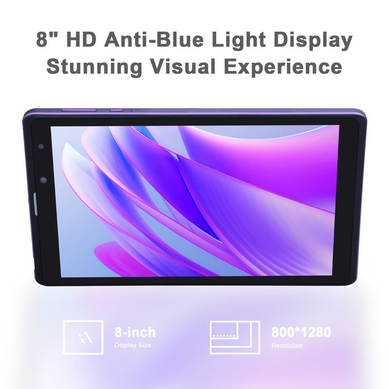 C-Idee Android 12 Tabletten Lila Portable Reading Langer Akkulaufzeit TF-Karte Erweiterbare HD-Bildschirm-Tabletten mit Gehäuse CM835