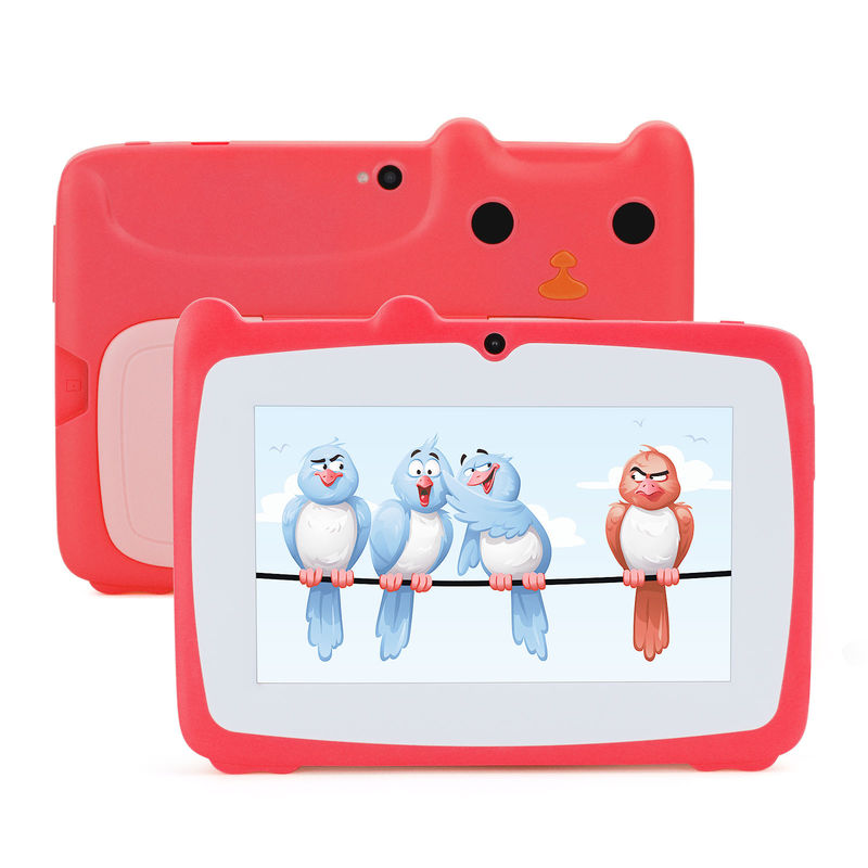C-Idee Bildungs-Tablet 7 Zoll Kidspad mit Kind Proof Case Großer Akku 5000mAh IWAWA Vorinstalliert CM80Red