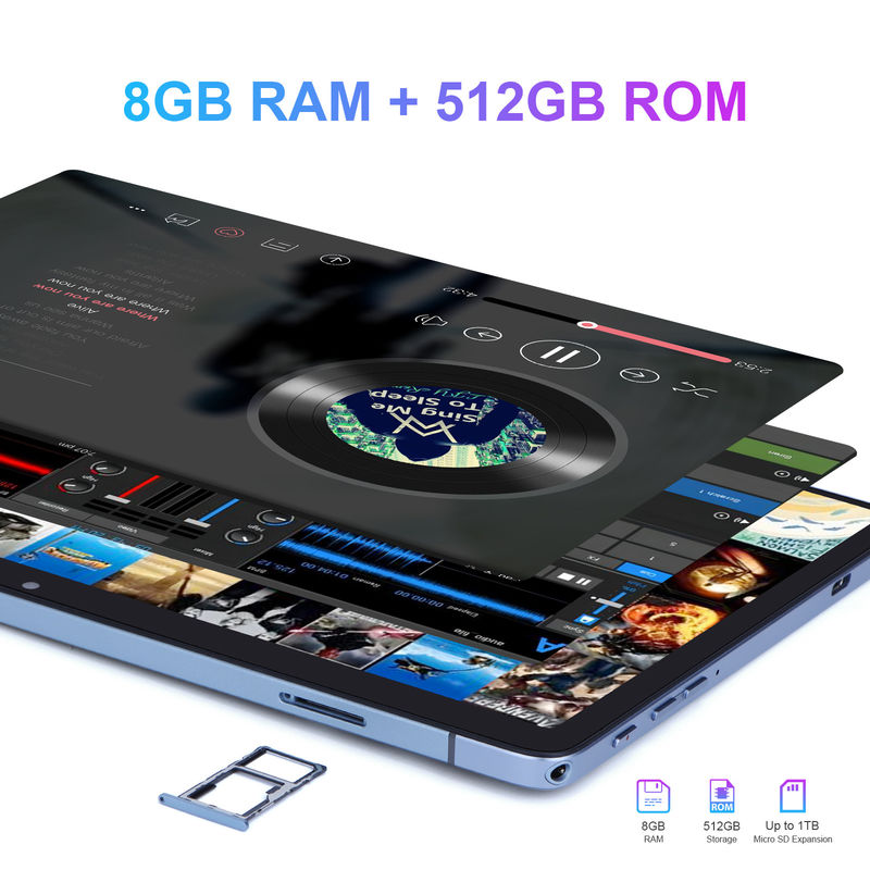 C-Idee SIM-Unterstützung Langlebig 512 GB Speicherplatz 10 Zoll Tablet PC für die Schule CM8500
