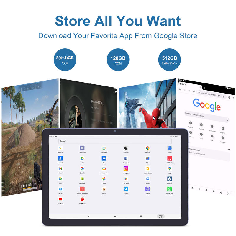 C Idee 10,1 Zoll Android 12 Tablet 8 GB RAM 128 GB ROM Modell CM1200