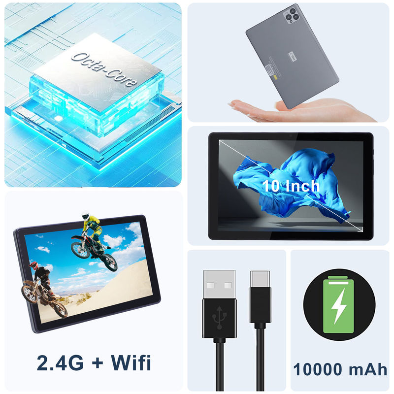 C Idee 10 Zoll Android 12 Tablet 8 GB RAM 256 GB ROM Modell CM8000PLUS Grau