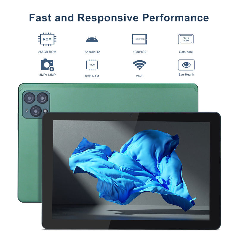 C Idee 10 Zoll Android 12 Tablet 8 GB RAM 256 GB ROM Modell CM8000PLUS Grün