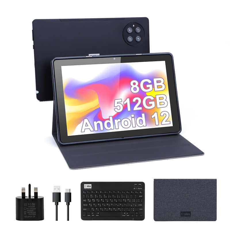 C-Idee 9,7 Zoll Android 12 Tablet 8 GB RAM 512 GB ROM Modell CM7800 Schwarz