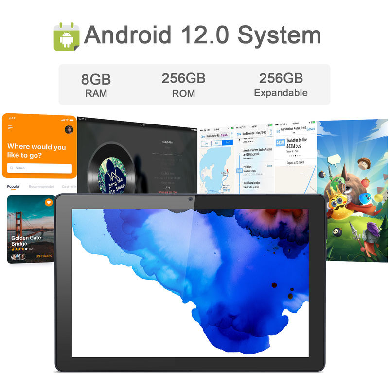 C-Idee 9,7 Zoll Android 12 Tablet 8 GB RAM 512 GB ROM Modell CM7800 Schwarz