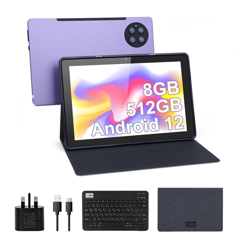 C-Idee 9,7 Zoll Android 12 Tablet 8 GB RAM 512 GB ROM Modell CM7800 Lila
