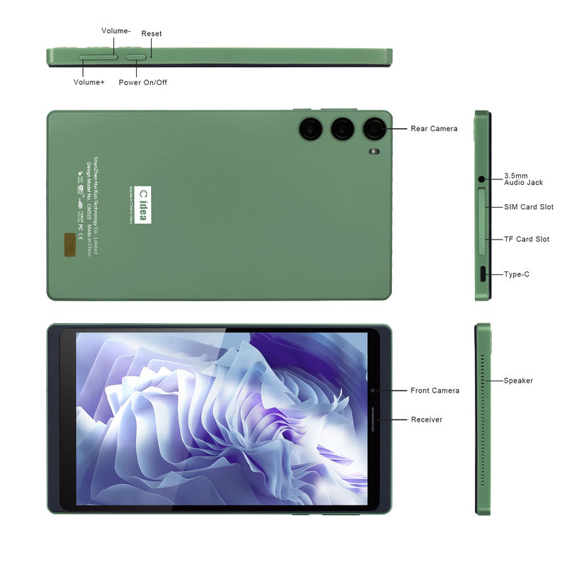 C Idea 7 Zoll Touchscreen Tablet mit SIM-Karte für Studenten CM525 Grün