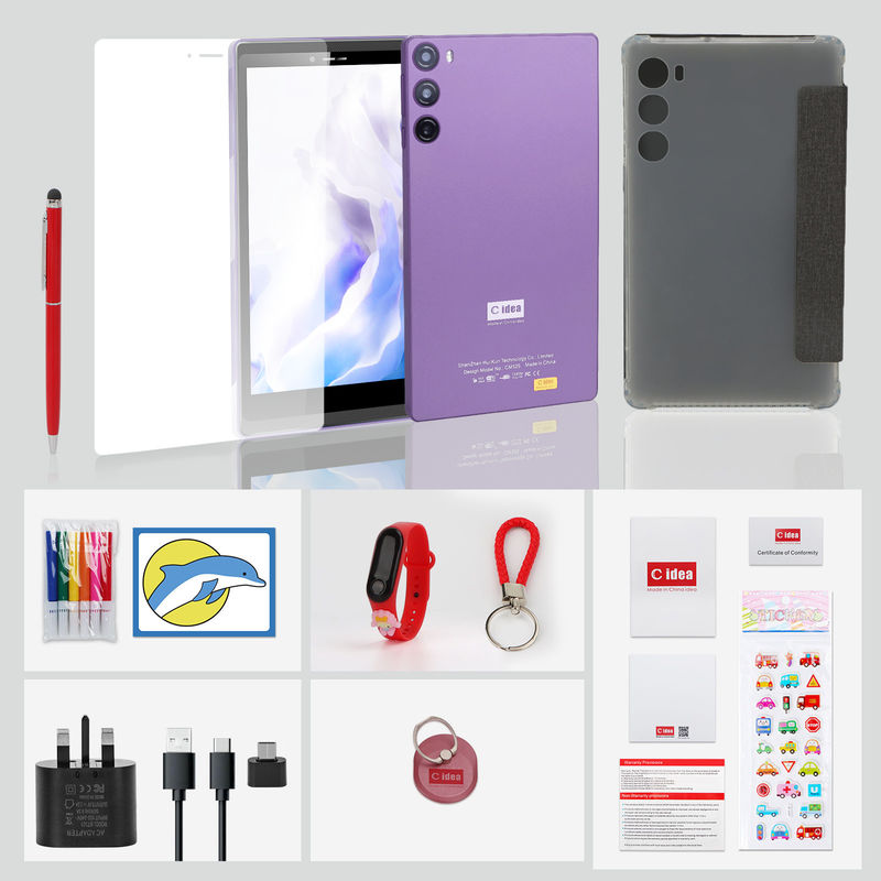 C Idee 7 Zoll 6+128GB 6000mAh Android Tablet PC mit SIM für Studenten CM525 Lila