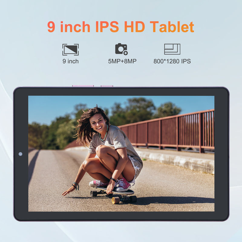 C-Idee 9 Zoll Android 12 Tablet 8 GB RAM 512 GB ROM 5MP + 8MP Dual Camera WIFI Tablet mit SIM CM915 (Pink)