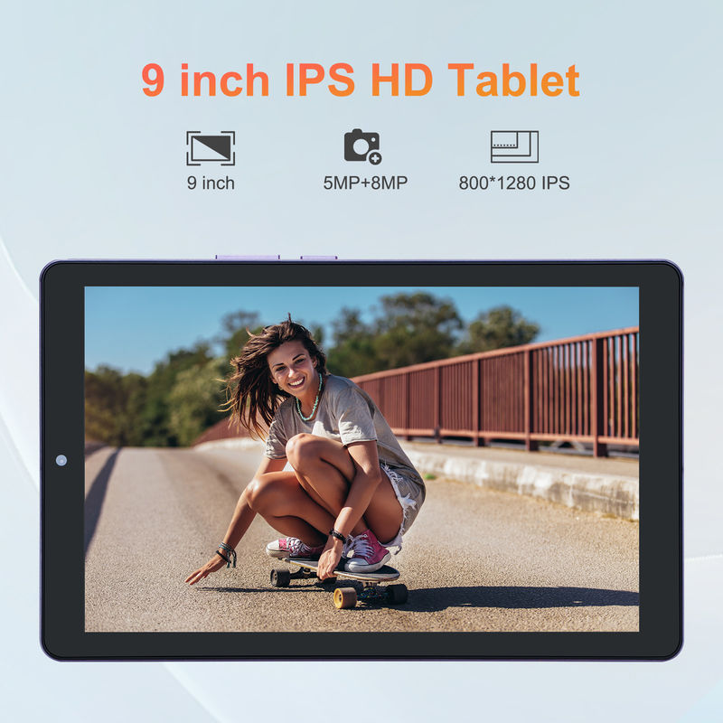 C-Idee 9 Zoll Android 12 Tablet 8 GB RAM 512 GB ROM 5MP + 8MP Dual Camera WIFI Tablet mit SIM CM915 (Purple)