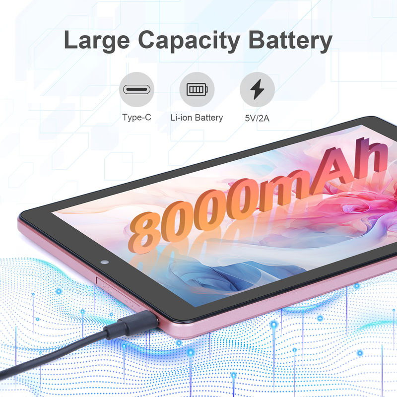 C-Idee 9 Zoll Tablet PC WIFI 2.4G/5G 800x1280 IPS Bildschirm Android Tablet Telefon Anruf Unterstützung Mit Dual-Kamera ((Pink)
