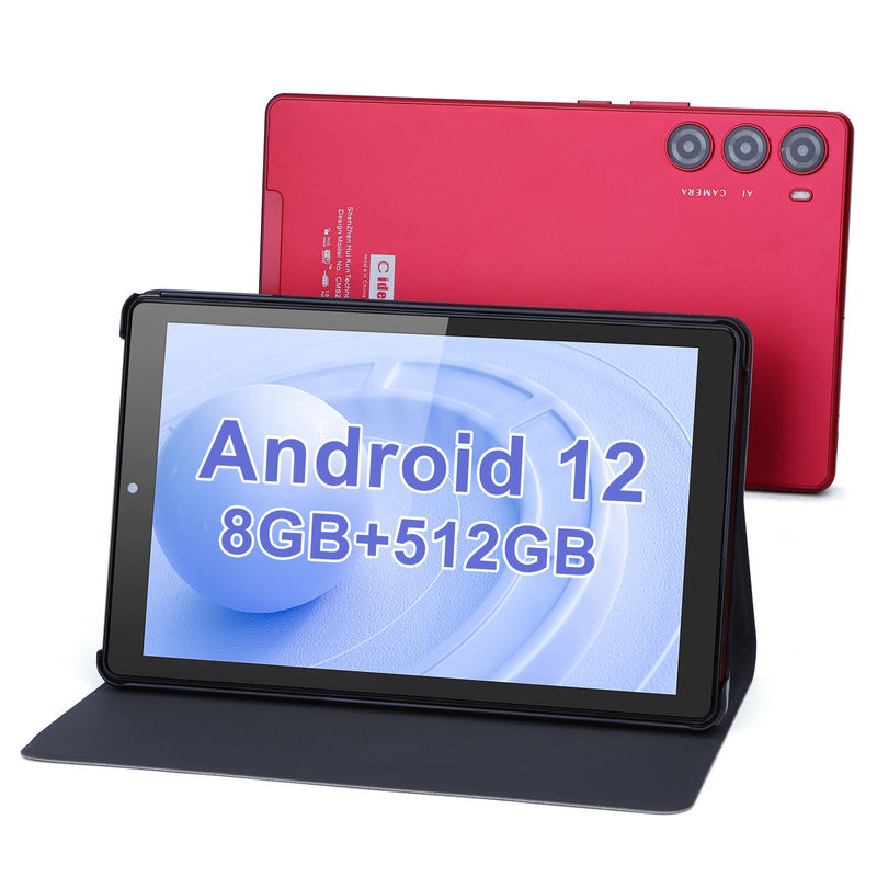 C-Idee 9 Zoll Tablet PC WIFI 2.4G/5G 800x1280 IPS Bildschirm Android Tablet Telefon Anruf Unterstützung Mit Dual-Kamera ((Rot)