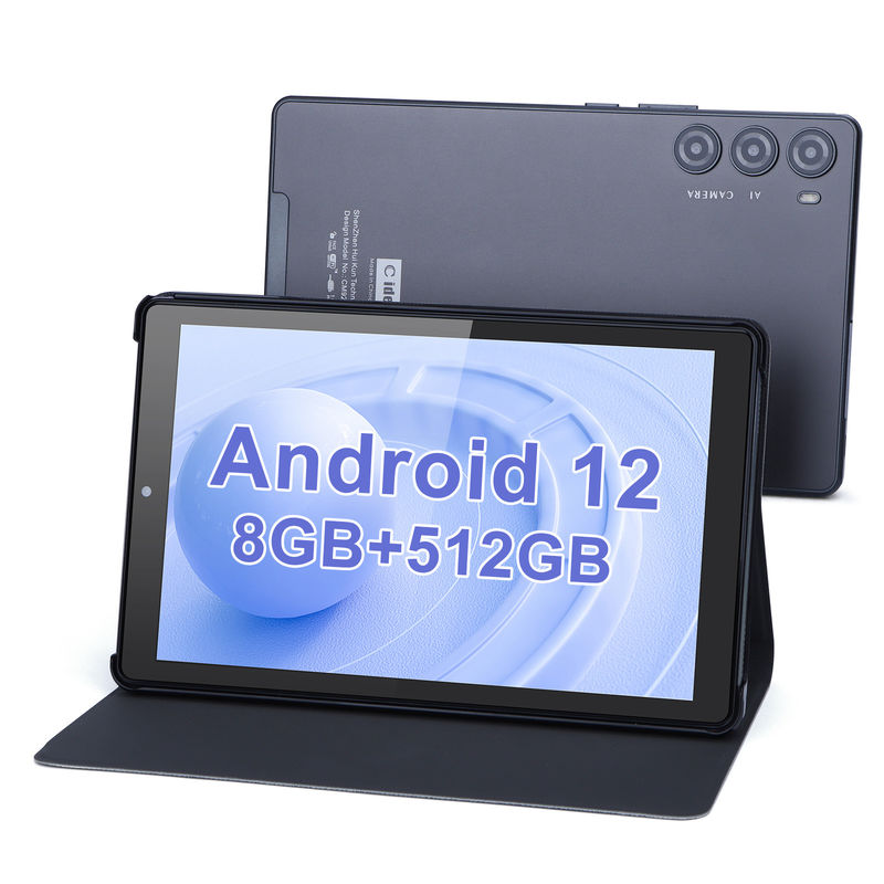 C-Idee 9 Zoll Tablet PC WIFI 2.4G/5G 800x1280 IPS Bildschirm Android Tablet Telefon Anruf unterstützen mit Dual-Kamera ((Grau)