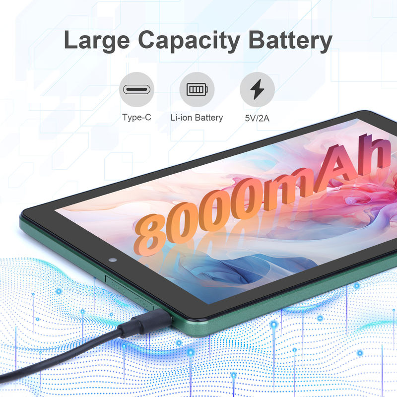 C-Idee 9 Zoll Tablet PC WIFI 2.4G/5G 800x1280 IPS Bildschirm Android Tablet Telefon Anruf Unterstützung Mit Dual-Kamera ((Grün)