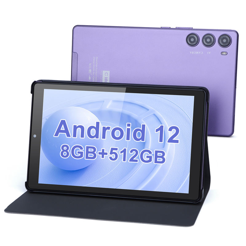 C-Idee 9 Zoll Tablet PC WIFI 2.4G/5G 800x1280 IPS Bildschirm Android Tablet Telefon Anrufunterstützung mit Dual-Kamera ((Purple)