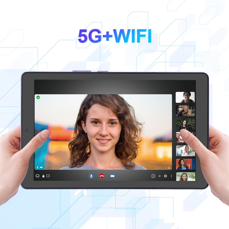 C-Idee 9 Zoll Tablet PC WIFI 2.4G/5G 800x1280 IPS Bildschirm Android Tablet Telefon Anrufunterstützung mit Dual-Kamera ((Purple)