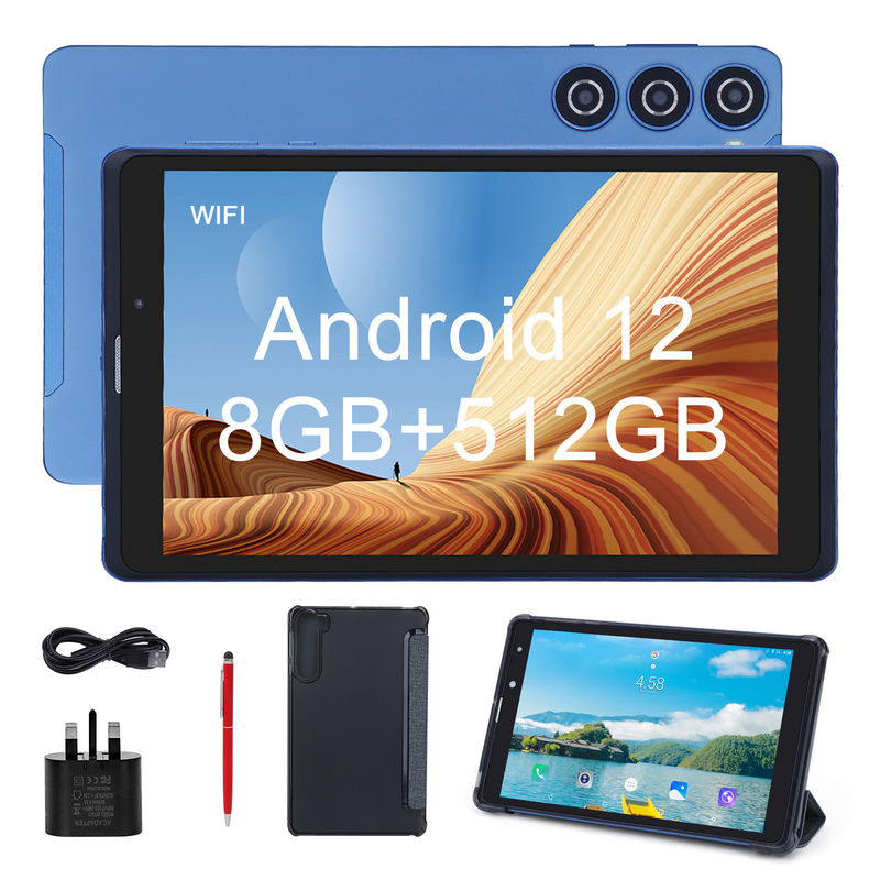 C-Idee 8 Zoll Android Tablet PC Hersteller mit Android 12 Quad Core 8GB+512GB Speicherplatz IPS HD Display CM835 ((blau)