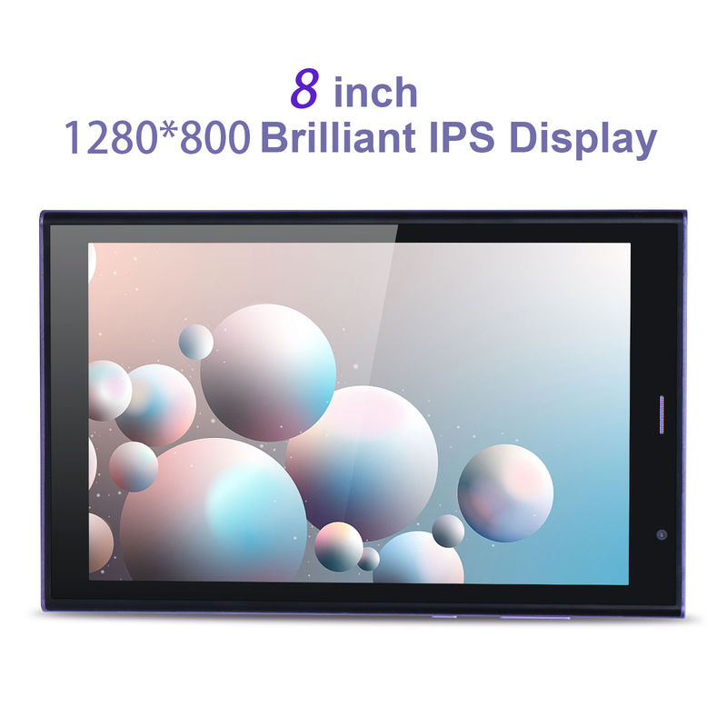 C-Idee 8 Zoll Android Tablet PC 8 GB RAM 512 GB ROM Quad Core 800*1280 HD Tabletten mit WIFI/SIM-Karte CM822 (Purple)