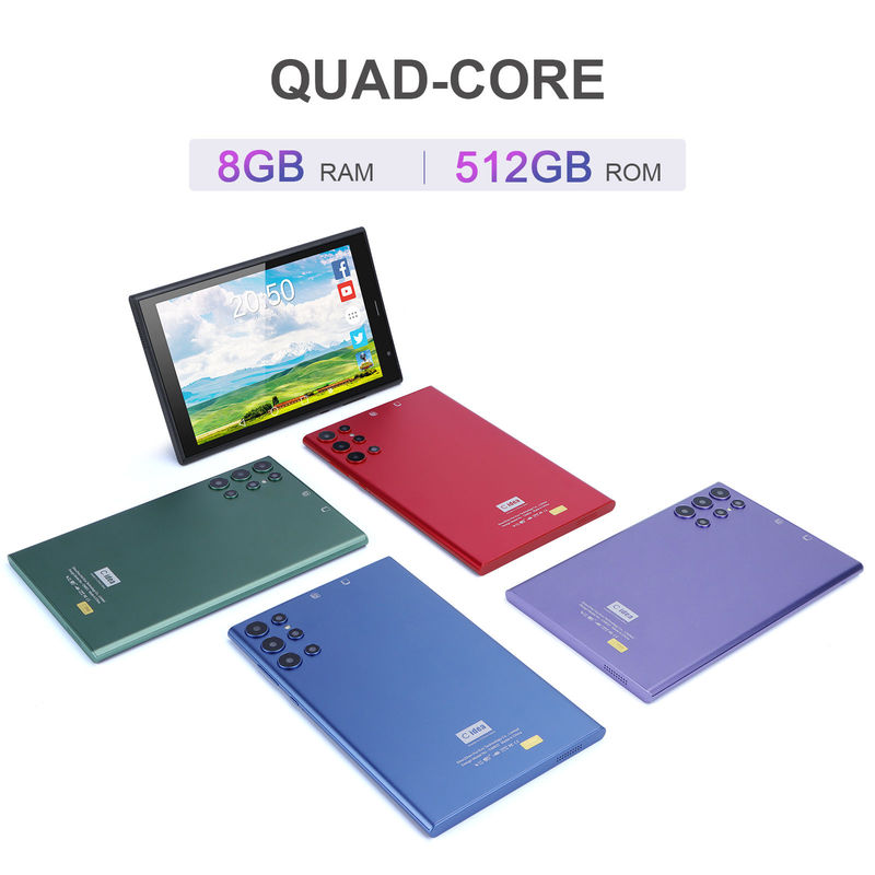 C-Idee 8 Zoll Android Tablet PC 8 GB RAM 512 GB ROM Quad Core 800*1280 HD Tabletten mit WIFI/SIM-Karte CM822 (Grün)