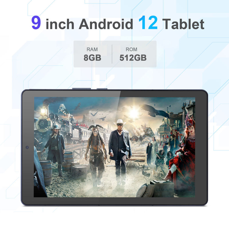 C-Idee 9 Zoll Tablet PC WIFI 2.4G/5G 800x1280 IPS Bildschirm Android Tablet Telefon Anruf unterstützen mit Dual-Kamera ((Grau)