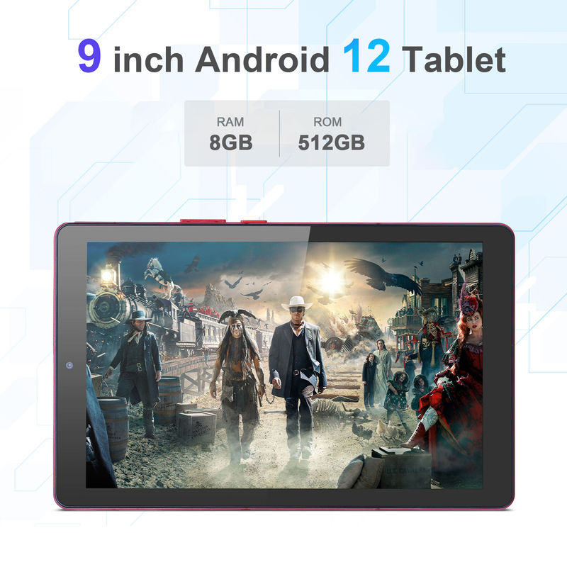 C-Idee 9 Zoll Tablet PC WIFI 2.4G/5G 800x1280 IPS Bildschirm Android Tablet Telefon Anruf Unterstützung Mit Dual-Kamera ((Rot)