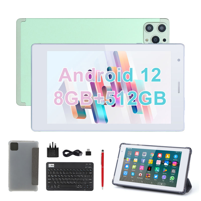 C Idee 7 Zoll Android Smart Tablets 8+512 GB Quad-Core WiFi Tablet HD Touchscreen CM513 ((Grün)