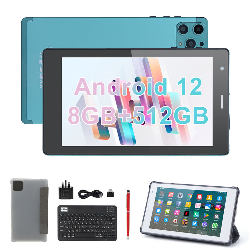 C-Idee 7 Zoll Android Smart Tablets 8+512GB Quad-Core WiFi Tablet HD Touchscreen CM513 ((Blau)