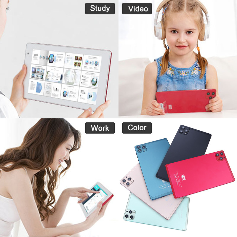 C-Idee 7 Zoll Android Smart Tablets 8+512GB Quad-Core WiFi Tablet HD Touchscreen CM513 ((Gold)