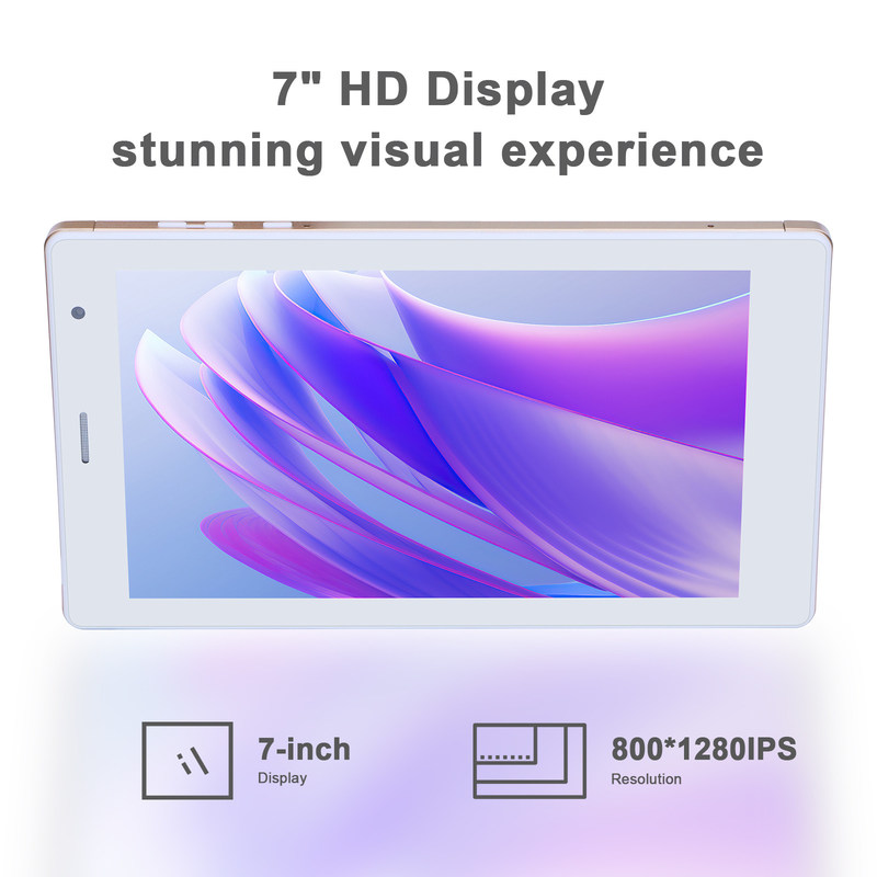 C-Idee 7 Zoll Android Smart Tablets 8+512GB Quad-Core WiFi Tablet HD Touchscreen CM513 ((Gold)