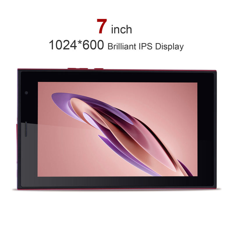 C-Idee Android 7 Zoll Tablet PC mit 6 RAM + 128 ROM Speicher 6000mAh Akkulaufzeit für Kinder und Erwachsene CM522 Rot