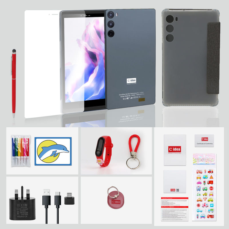 C Idea School Tablet 512 GB Android 12 mit SIM-Unterstützung Smart Tablet PC CM525 Grau