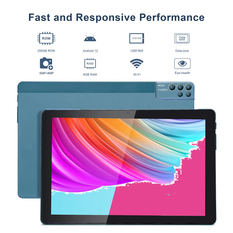 C-Idee 256ROM 10 Zoll Tablet PC Dual 5MP + 8MP Kamera Quad Core mit Tastaturgehäuse CM7000 Blau
