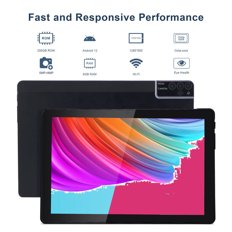 C Idee 800x1280 IPS 10 Zoll Tablet PC mit Gehäuse 256GB ROM Quad Core Dual 5MP+8MP Kamera HD IPS Display CM7000 Schwarz