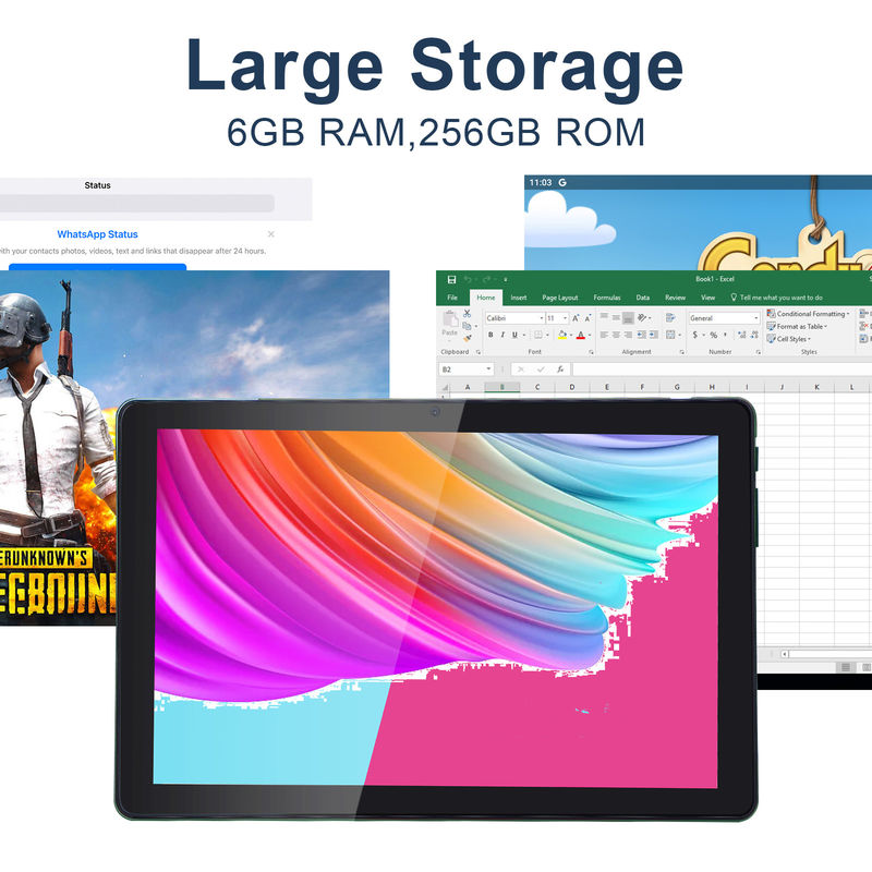 C Idee 6+256GB 800x1280 IPS 10 Zoll Tablet PC mit Gehäuse Quad Core Dual 5MP+8MP Kamera HD IPS Display CM7000