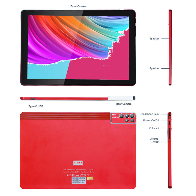 C Idea 10 Zoll Tablet PC Android 12 Tablet 6GB RAM 256GB ROM 6000mAh Batterie IPS HD Touchscreen CM7000PLUS