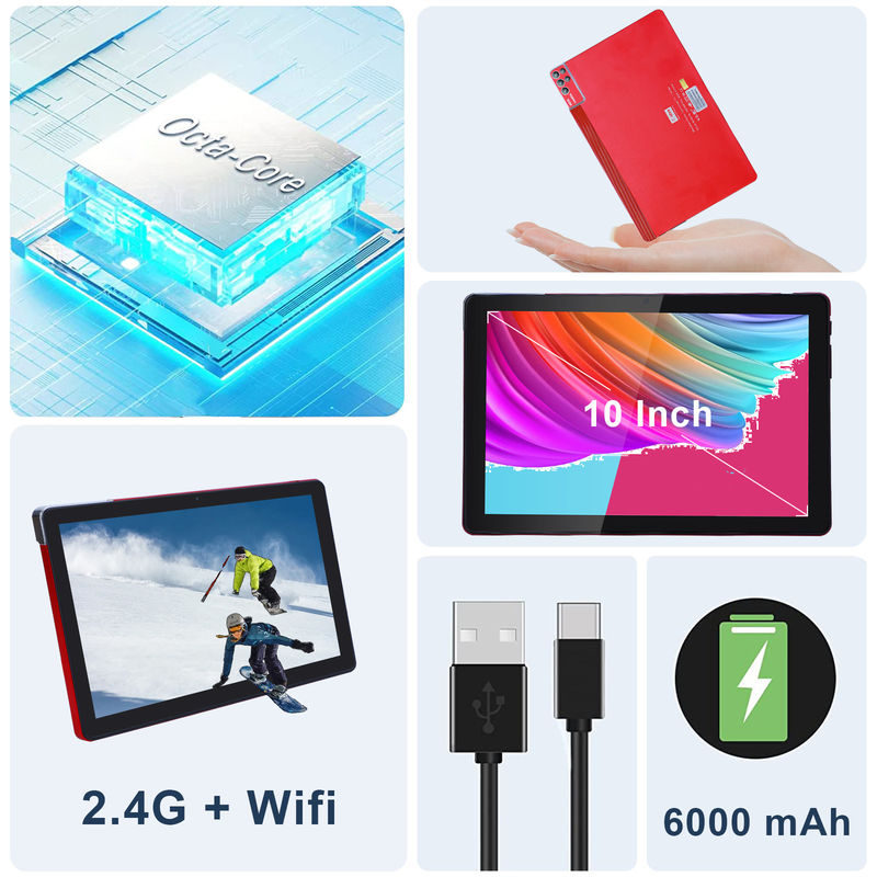 C Idea 10 Zoll Tablet PC Android 12 Tablet 6GB RAM 256GB ROM 6000mAh Batterie IPS HD Touchscreen CM7000PLUS