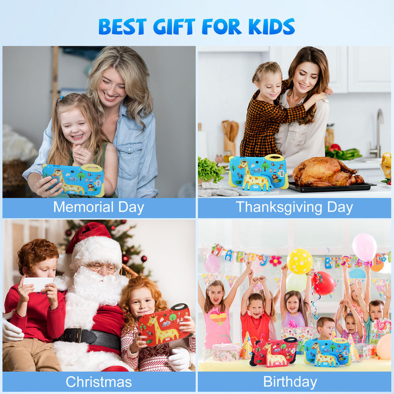 C Idea 7 Zoll Android Tablet für 3-7 Jahre Erweitern 512 GB Tablet Kidspad mit Gehäuse CM92