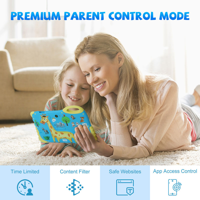C Idea 7 Zoll Android Tablet für 3-7 Jahre Erweitern 512 GB Tablet Kidspad mit Gehäuse CM92